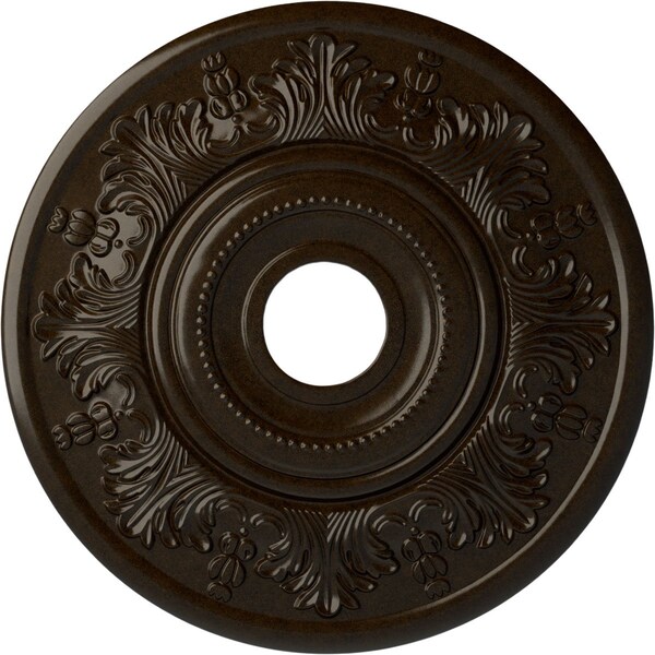 Ekena Millwork Vienna Ceiling Medallion (Fits Canopies up to 6 1/2"), 20"OD x 3 1/2"ID x 1 1/2"P, Bronze CM20VIBZS - main